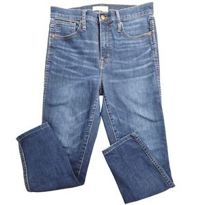 Madewell Jeans Womens 28 Blue High Rise Stretch Denim Slim Skinny Style K2432